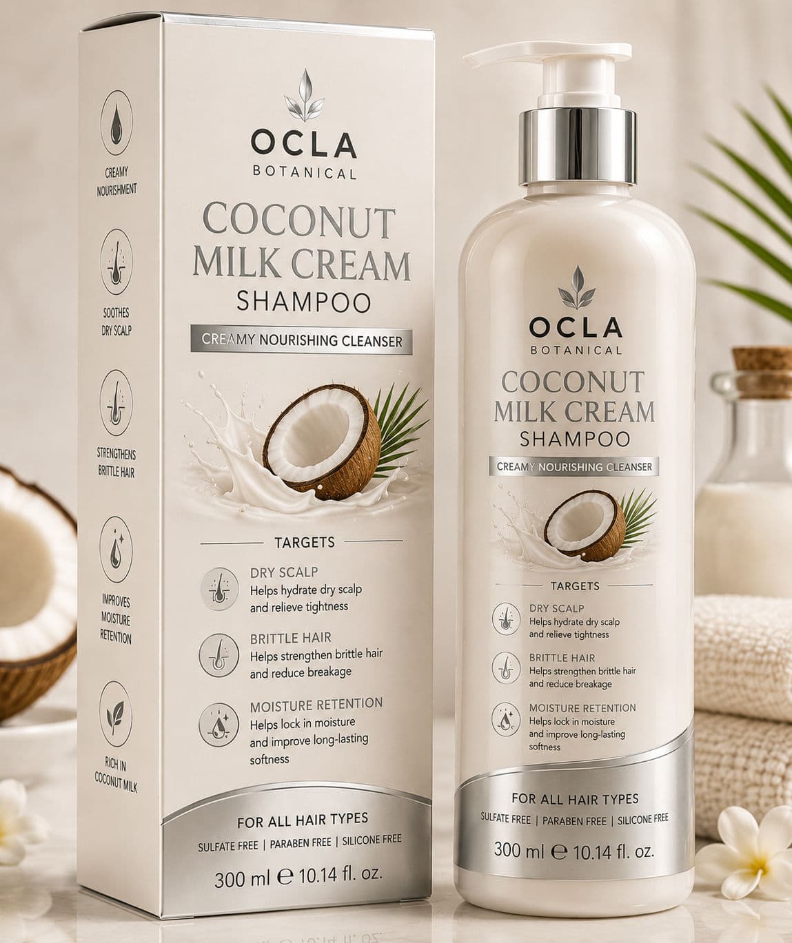Coconut Milk Cream Shampoo